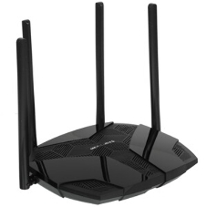 Двухдиапазонный роутер MERCUSYS MR80X AX3000 Wi-Fi 6, до 574 Мбит/с на 2,4 ГГц + до 2402 Мбит/с на 5 ГГц,4 фиксированные внешние антенны, 3 гигабитных порта LAN, 1 гигабитный порт WAN