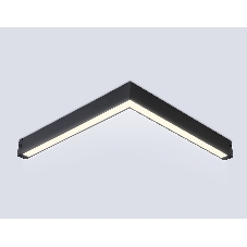 Светильник светодиодный угловой для шинопровода Magnetic Ambrella light GL1299 BK черный IP20 24W 3000K-6400K 220V 120° 342*367*42 (Без ПДУ)