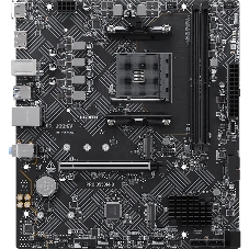 Материнская плата MSI PRO B550M-B, AM4, AMD B550, 2xDDR4 (до 64 ГБ), 4xSATA, 2xM.2 (PCIe 4.0/3.0), 1xPCIe 4.0 x16, 1xPCIe x1, 1xHDMI, 1xDP, 1x1Gb LAN, 4xUSB-A 5Gbps, 2xUSB-A 2.0, 1xPS/2, 3x3.5 мм, 7.1, чёрный, mATX