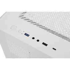 Компьютерный корпус Bloody BD-CC103 белый без БП mATX 7x120мм 1xUSB 2.0 1xUSB 3.0 audio bott PSU
