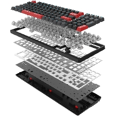 Клавиатура проводная A4Tech Bloody AT98 USB черный/красный