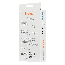 Сетевой фильтр Buro 800SH-3-W 3 м, 8 розеток, белый, коробка