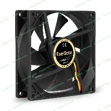 Вентилятор для корпуса ExeGate EX09225B3P черный, 92 мм, 2150 об/мин, 27 дБ, 3 pin