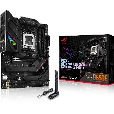 Материнская плата ASUS ROG STRIX B650E-F GAMING WIFI, AM5, AMD B650, 4xDDR5, 4xSATA, 3xM.2, 1xPCI-E 5.0 x16, 1xPCI-E 4.0 x4, 2xPCI-E x1, 1xHDMI, 1xDP, 1x 2.5Gb LAN, 4xUSB-A 2.0, 4xUSB-A 3.2 Gen 1, 2xUSB-A 3.2 Gen 2, 1xUSB-C 3.2 Gen 2, 1xUSB-C 3.2 Gen 2x2, 5x3.5 мм, 7.1, ATX