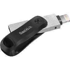 Флешка USB SanDisk IX60N iXpand Go (SDIX60N-064G-GN6NN), 64Gb, USB 3.0/Lightning, R/W 150/70, черный/серебристый