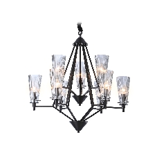 Светильник Ambrella light TR3238/6+3 BK черный E14/9 max 40W D730*720