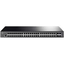 Коммутатор 48-портовый гигабитный управляемый уровня 2+ TP-Link TL-SG3452X JetStream с четырьмя слотами SFP+ 10 Гбит/с