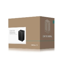 Компьютерный корпус Deepcool CH170 DIGITAL черный без БП mini-ITX 1x120мм 1xUSB 2.0 1xUSB 3.0 audio bott PSU