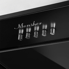 Вытяжка встраиваемая Monsher INNA 40 Noir черный, 40 см, 1200 куб. м/ч, 45 дБ