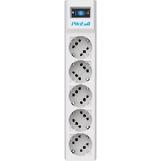 Сетевой фильтр ZIS PILOT Surge protector Pilot SG5 5 outlets (GP), 10A/2.2kVt, automatic circuit-breaker, 10 m