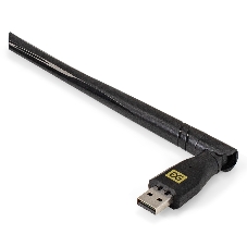 Сетевой комбо-адаптер Wi-Fi 6 + Bluetooth ExeGate EDWA-BT53-AX900 (BT5.3, Dual Band Wi-Fi AX (a/b/g/n/ax), чипсет Realtek8851, 2.4 ГГц до 286 Мбит/с + 5.8 ГГц до 600 Мбит/с, 1x5dBi внешняя антенна, USB 2.0)