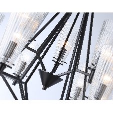 Светильник Ambrella light TR3238/6+3 BK черный E14/9 max 40W D730*720