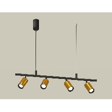 Светильник Ambrella light XB9002300/4 SBK/PYG черный песок/золото желтое полированное MR16 GU5.3 (С9002, С6327, N6102)