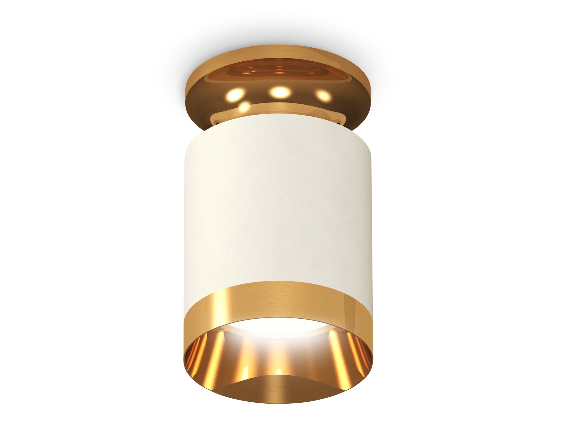 Светильник Ambrella Light XS6301180 SWH/PYG белый песок/золото желтое полированное MR16 GU5.3 (N6905, C6301, N6134)