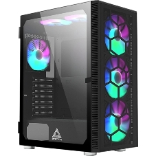 Компьютерный корпус Montech X3 GLASS, без БП, ATX 6x120мм 2xUSB 3.0 1xUSB3.1 audio bott PSU, черный