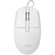 Мышь проводная Acer OMW401 белый, 2000 dpi, USB, кнопки - 4
