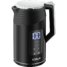 Чайник электрический Kitfort КТ-8701 1.7л. 2200Вт черный/нержавеющая сталь корпус: пластик