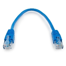 Патч-корд UTP Cablexpert cat.6, 0.25м, литой, многожильный, синий