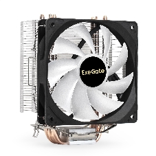 Кулер для процессора ExeGate Wizard EXX400V2-PWM.FRGb серебристый, 120 мм, алюминий/медь, 2400 об/мин, 24 дБ, 4 pin, 140 Вт, 155 мм