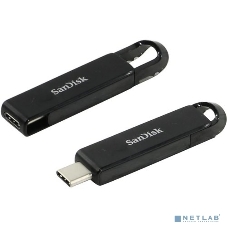 Флешка USB Sandisk CZ460 Ultra (SDCZ460-128G-G46), 128Gb, USB Type-C, R/W 150/30, черный