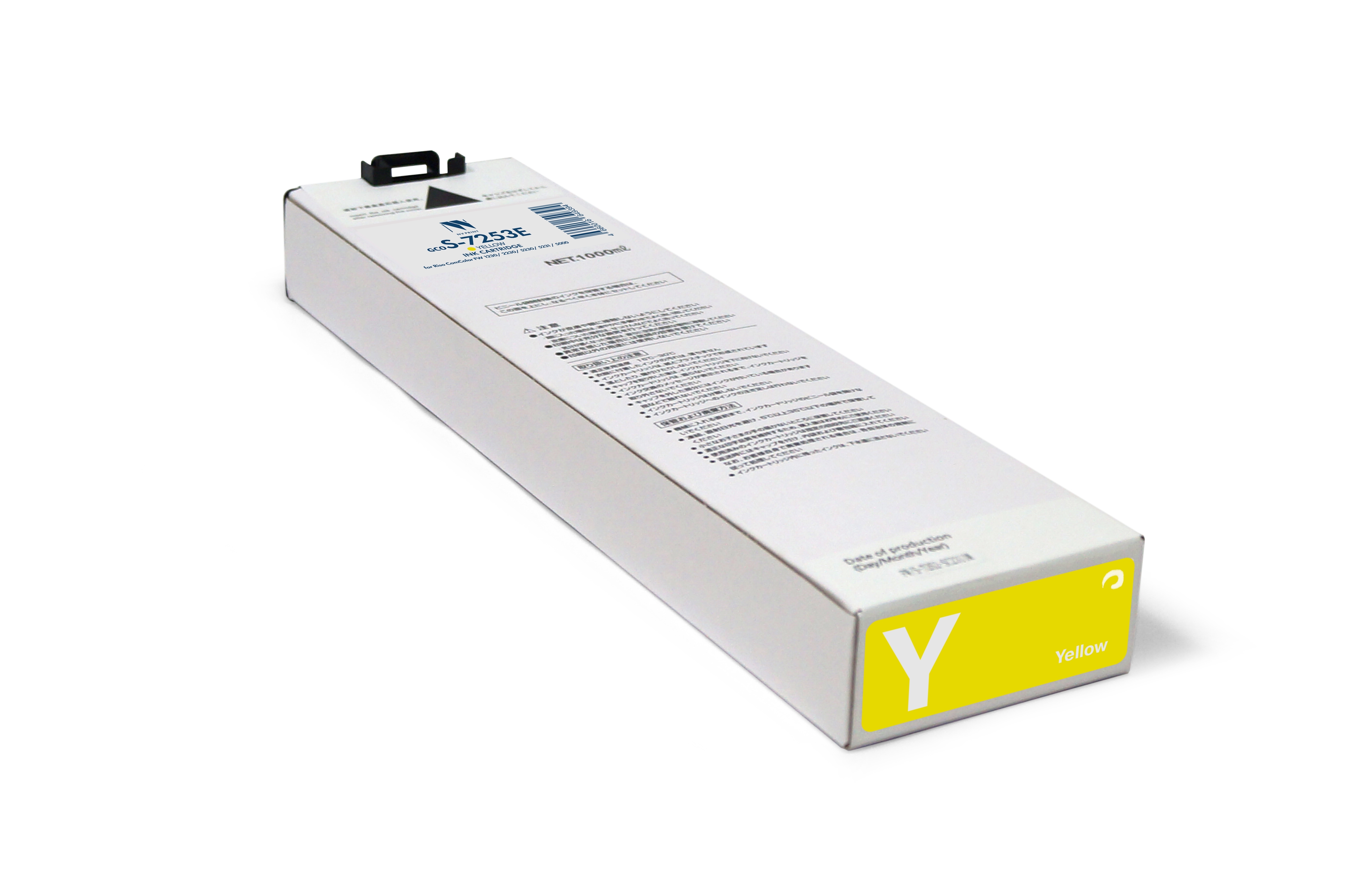 Картридж NVP для Riso ComColor FW 1230/2230/5230/5231/5000 (NV-S-7253E, совместимый), Yellow (1000 мл)