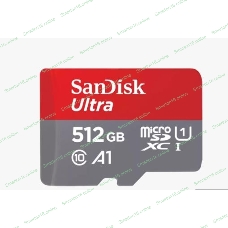 Флеш карта microSD 512Gb SanDisk microSDXC Class 10 Ultra UHS-I A1 140Mb/s