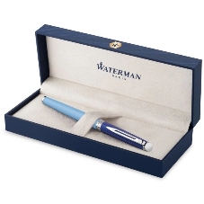 Ручка роллер Waterman Hemisphere Colour Blocking (2179926) Blue CT F черн. черн. подар.кор.