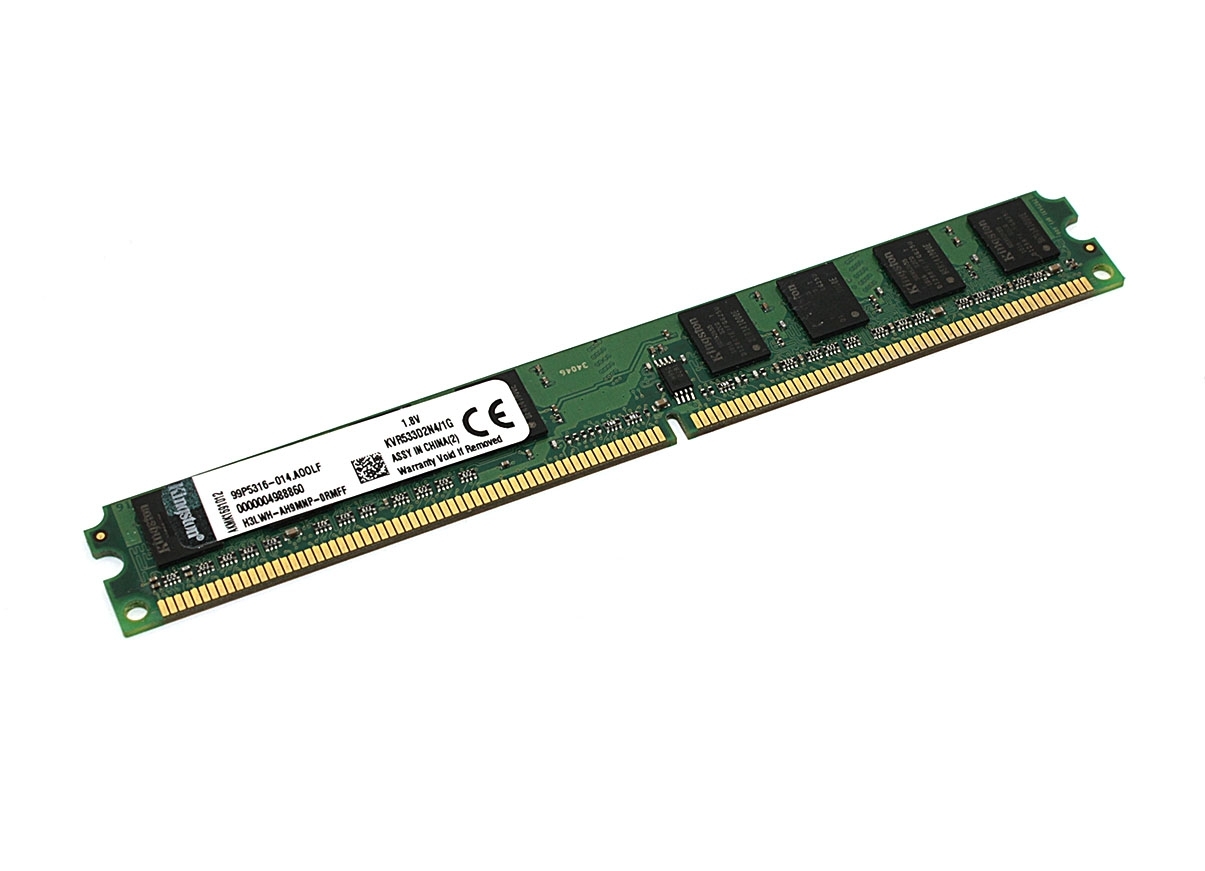 Оперативная память Kingston ValueRAM, DDR2, 1Gb (1x1 Gb), 533 MHz, CL4