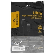 Кабель HDMI Cablexpert CC-HDMI8К-2M, 19M/19M, v2.1, 8К, медь, позол.разъемы, экран, 2м, черный, пакет