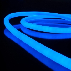 Лента светодиодная LS003 220V / Гибкий неон 9.6W 144Led 2835 IP67 16mm круглый синий, 50 м