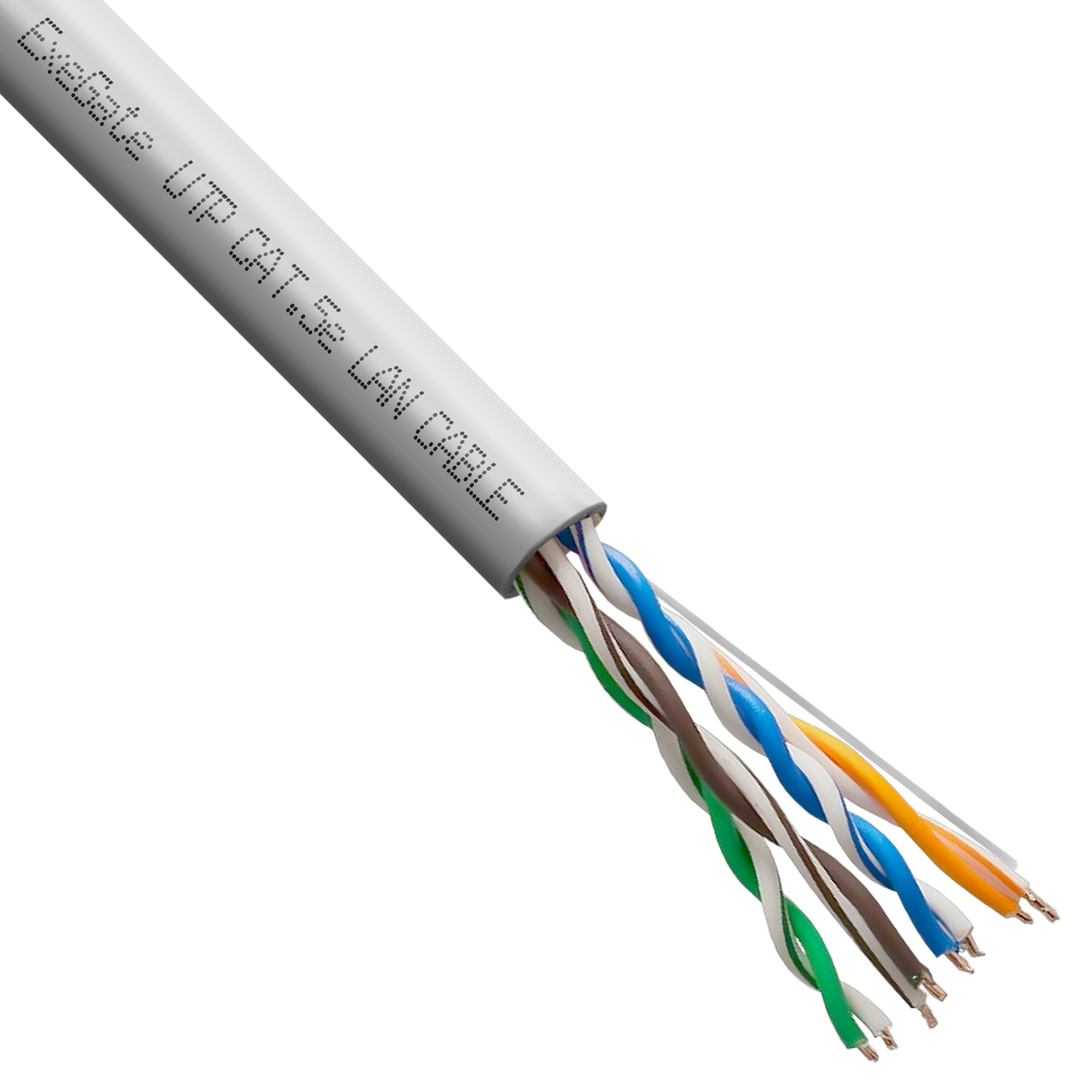Кабель ExeGate Special UTP4-C5e-CU-S24-IN-PVC-GY-305-FLUKE UTP 4 пары кат.5e медь, 0.48мм (24AWG), FLUKE® test pass, 305м, серый, PVC