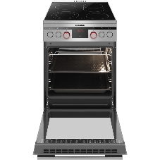 Плита электрическая Hansa FCCX58225 серебристый, конфорок 4 шт, духовка 65 л, 50 см x 85 см x 60 см
