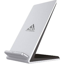 Сетевое зарядное устройство ACD-W102S-F1S 10Вт, беспроводная Qi, 2-катушки с QC, 5В/2А ~ 9В/1,8А RTL