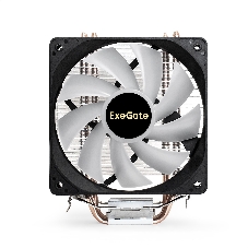 Кулер для процессора ExeGate Wizard EXX400V2-PWM.FRGb серебристый, 120 мм, алюминий/медь, 2400 об/мин, 24 дБ, 4 pin, 140 Вт, 155 мм