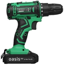 Дрель-шуруповерт Oasis ASB-14S Eco, 14,4 В, 2 Ач, 35 Нм, щеточный
