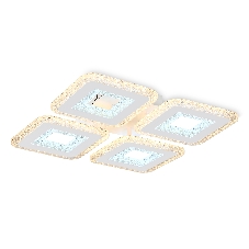 Потолочный светодиодный светильник FA4004/4 WH белый 100W 3000K+6400K/4200K/6400K+3000K 395*395*85 (ПДУ ИК)