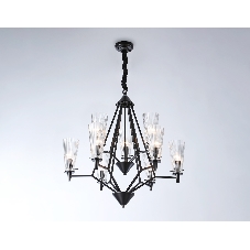 Светильник Ambrella light TR3238/6+3 BK черный E14/9 max 40W D730*720