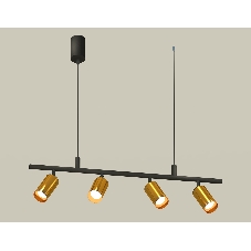 Светильник Ambrella light XB9002330/4 SBK/PYG черный песок/золото желтое полированное MR16 GU5.3 (С9002, С6327, N6134)