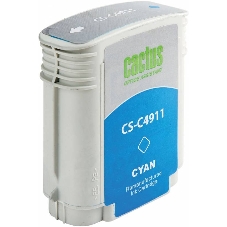 Картридж струйный Cactus CS-C4911 №82 голубой (72 мл) для HP Design Jet 500/800C