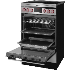 Плита электрическая Hansa FCCX58225 серебристый, конфорок 4 шт, духовка 65 л, 50 см x 85 см x 60 см
