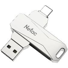 Флешка USB Netac U782C dual USB 3.0+TypeC 64Gb, retail version