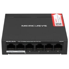Коммутатор настольный Mercusys MS106LP с 6 портами 10/100 Мбит/с (4 порта PoE+)