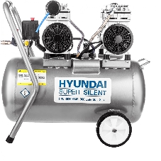 Компрессор поршневой Hyundai HYC 30250LMS безмасляный 300л/мин 50л 2000Вт серебристый/черный