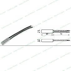 Термостат биметаллический KSD9700 5А/125 С нормально разомкнутый