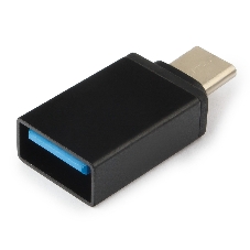 Переходник USB3.0 Гарнизон GCC-A-USB3-CMAF, Type-C(M)/AF, с поддержкой OTG, черный, пакет