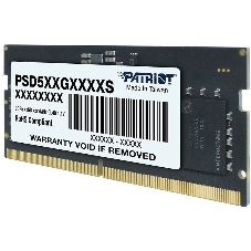 Оперативная память Patriot, DDR5, 16GB (1x16 GB), 4800 MHz, CL40, SO-DIMM