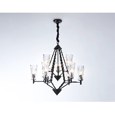 Светильник Ambrella light TR3238/6+3 BK черный E14/9 max 40W D730*720