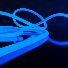 Лента светодиодная LS003 220V / Гибкий неон 9.6W 144Led 2835 IP67 16mm круглый синий, 50 м