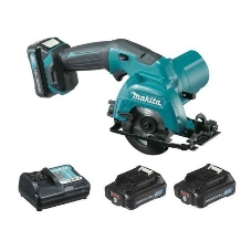 Пила циркулярная Makita HS301DWAE10.8В 2х2А·ч Li-ion 1500об\м диск-ф85мм рез-25.5мм 1.6кг чем