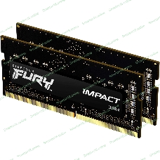 Оперативная память Kingston Fury Impact, DDR4, 32Gb (2x16Gb), 3200MHz, CL20, SO-DIMM
